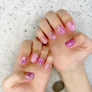 ショート カラー パーマ ヘアアレンジ メンズ キッズ ネイル マツエク・マツパ Salon Ｋのネイルデザイン