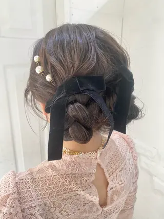 ヘアアレンジ uros.中目黒 moekaのヘアスタイル