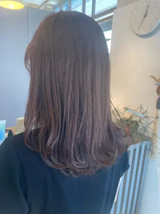 ミディアム カラー 【髪質改善】【美髪】 【ツヤ髪】ほしのちりのヘアスタイル