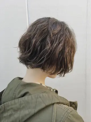 パーマ ノグチ ユウキ/ボブのヘアスタイル