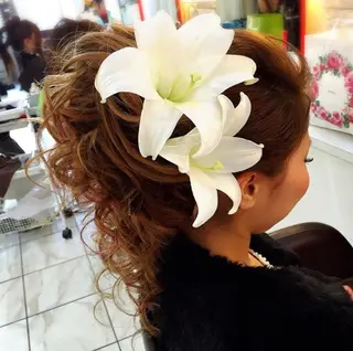 ヘアアレンジ 福永 里奈のヘアスタイル