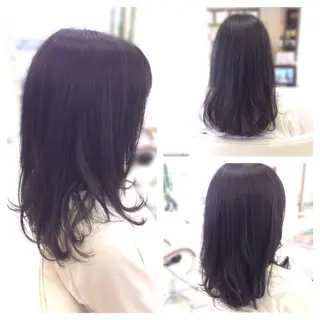 セミロング いけだ ゆうのヘアスタイル