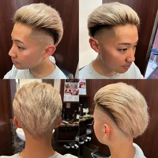 ショート カラー ヘアアレンジ メンズ 萩原 勇樹のヘアスタイル