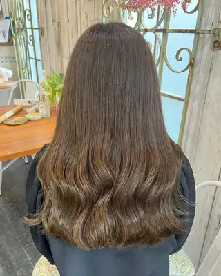 セミロング カラー 髪質改善☆ 縮毛矯正miyuのヘアスタイル