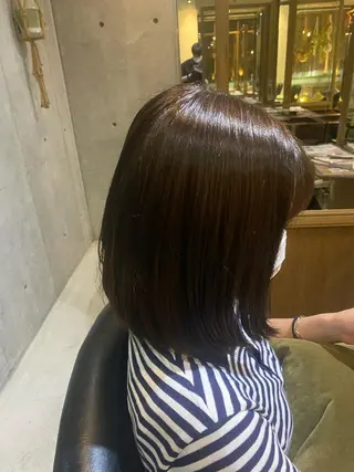 ミディアム FERIA池田 石田較貴のヘアスタイル