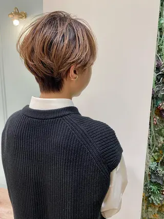 ショート カラー ayaka #パーマ#アレンジのヘアスタイル