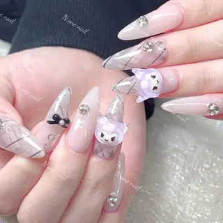 ネイル 長いだし/スカルプ/ パラシェルN.oneのネイルデザイン