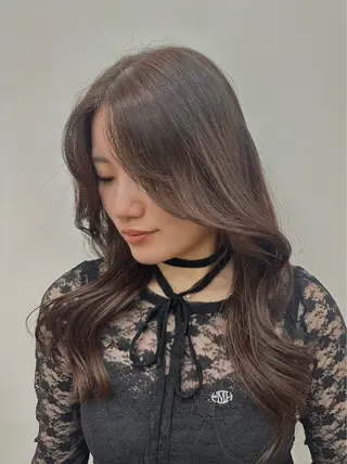 ロング カラー 畑中 夢のヘアスタイル