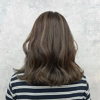 セミロング カラー JUNSHIN🦋 ヘアセット／カラーのヘアスタイル