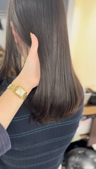 セミロング カラー パーマ ヘアアレンジ メンズ キッズ レイヤーカット 🌿透け感カラーのヘアスタイル