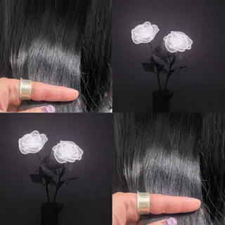 ミディアム サイレント美容師 アイリィのヘアスタイル