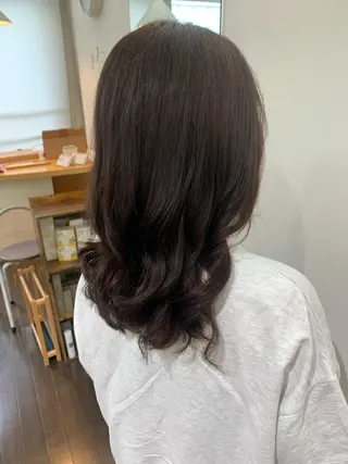 セミロング パーマ デジタルパーマ🫧 韓国風ヘア🫧サクラのヘアスタイル