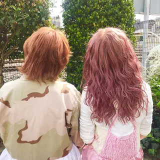 セミロング カラー パーマ ヘアアレンジ stylist 🌸 kana.のヘアスタイル