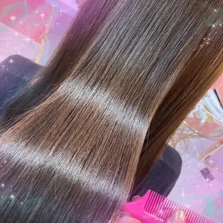 ロング カラー ビューティサロン ミルクのヘアスタイル