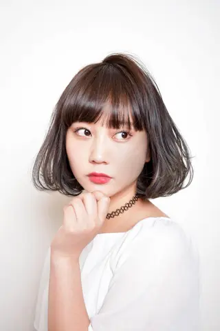 ショート カラー 前髪/ハイライト得意 安西駿一　【銀座】のヘアスタイル