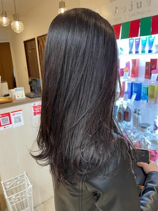 ミディアム 畑中康志 美髪矯正/ハイトーンのヘアスタイル