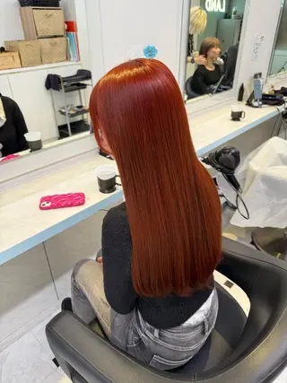 カラー 🇰🇷韓流暖色ヘア 🍒saaya🍒のヘアスタイル