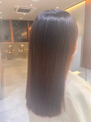 セミロング じょー／ボブ カット/白髪ぼかしのヘアスタイル