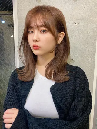 ミディアム カラー 似合わせレイヤー 🇰🇷荒木洋文のヘアスタイル