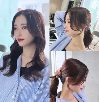セミロング カラー 🌫️大人韓国ヘア 🌫️naoyaのヘアスタイル