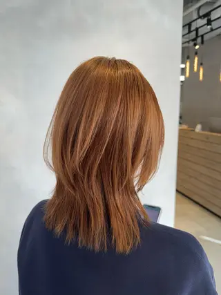 セミロング カラー 透明感カラー✨艶髪 制作🌱山根あゆみのヘアスタイル