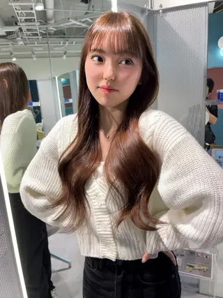 ロング カラー fuuka/ ハイトーン/海外ヘアのヘアスタイル