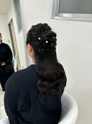 ロング ヘアアレンジ hair set / 渡辺未来🦋のヘアスタイル