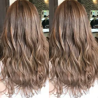 ロング カラー 似合わせ/ブリーチ カラー.岡田友仁のヘアスタイル