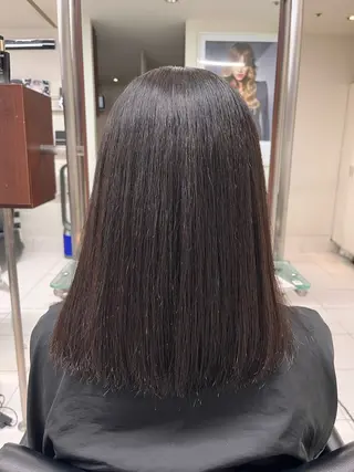 セミロング カラー 小野 達己のヘアスタイル