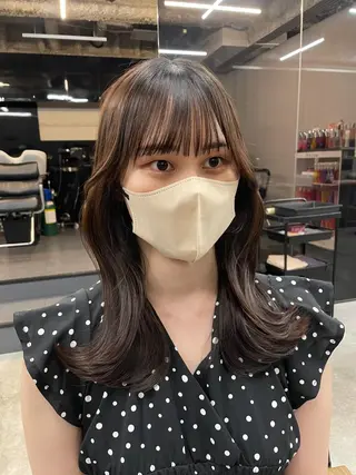 ミディアム 伊藤 莉奈　韓国ヘアのヘアスタイル