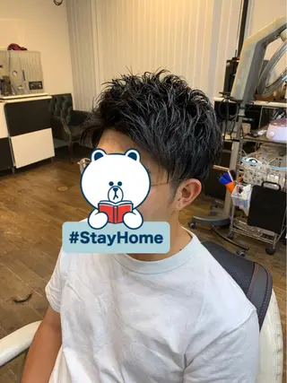 ショート メンズ 二本木 秀成のヘアスタイル
