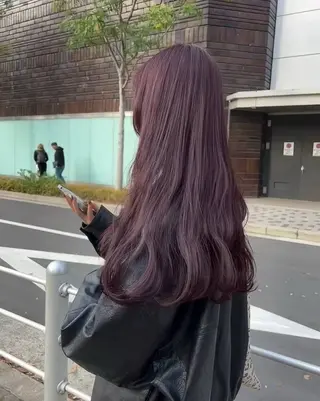 ロング カラー ヘアアレンジ 💓ブリーチ特化 透明感💓あい💓のヘアスタイル