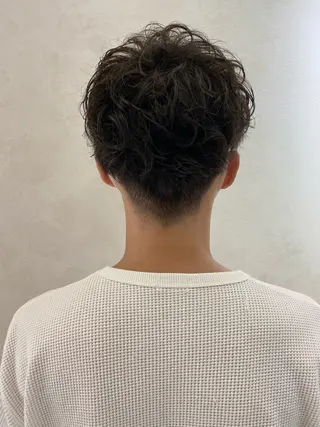 ショート カラー パーマ ヘアアレンジ メンズ キッズ ネイル マツエク・マツパ アイブロウ Stockオーナー 古田翔平のヘアスタイル