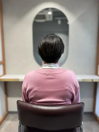 ショート くせ毛カット終着点 カワサキトオル溝の口のヘアスタイル