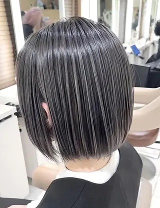 セミロング カラー 山崎俊輔/髪質改善 /バレイヤージュのヘアスタイル