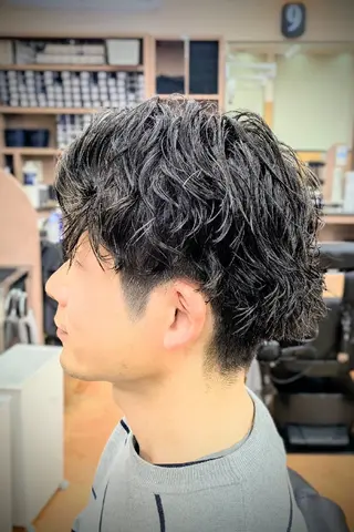 ショート パーマ 理容プラージュ燕三条 福井のヘアスタイル