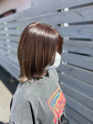 ショート れいな🌼 ボブ･艶カラー🌼のヘアスタイル