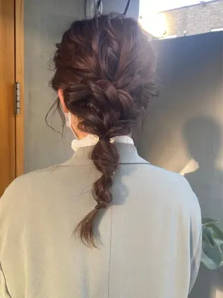 ロング カラー ヘアアレンジ ニュアンスヘア🌔 nanakoのヘアスタイル