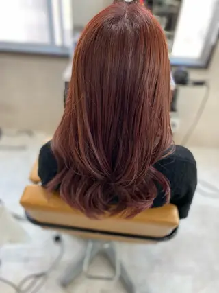 ロング カラー 中目黒ブリーチカラー ボブ橋本青輝のヘアスタイル
