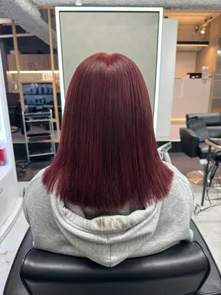 ミディアム カラー 吉満 翔のヘアスタイル