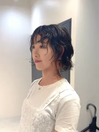 ミディアム SNSモニター募集！ くせ毛特化/大村のヘアスタイル