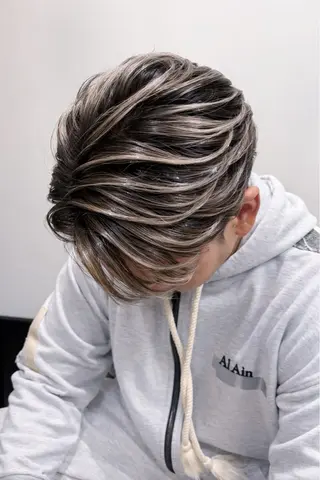ショート カラー AiM エイム　韓国レイヤーのヘアスタイル