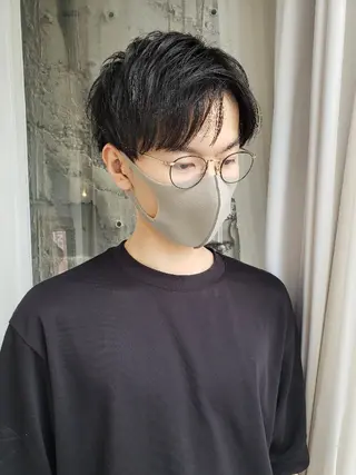 ショート パーマ メンズ 成瀬 弘光のヘアスタイル