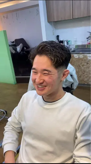 パーマ ヘアアレンジ メンズ Jr.スタイリスト エシカル🌱松原大将のヘアスタイル