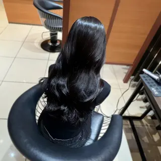 ロング カラー 🖤hana/顔周り /韓国風ヘア🖤のヘアスタイル