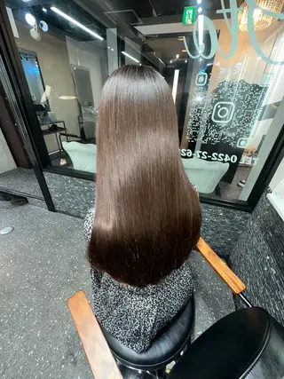 ロング カラー パーマ 髪質改善⭐️縮毛矯正 中野⭐️Rinaのヘアスタイル