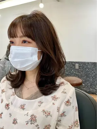 ミディアム カラー 似合わせレイヤー 🇰🇷荒木洋文のヘアスタイル