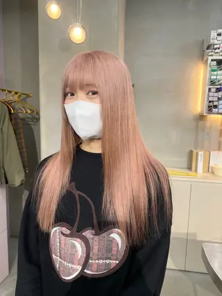 ロング カラー 前橋 姫奈のヘアスタイル