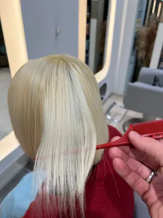 ミディアム カラー パーマ ヘアアレンジ メンズ 堀井 凌平のヘアスタイル