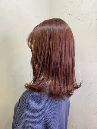 ミディアム カラー 🍇おぐら めぐみ🍇のヘアスタイル